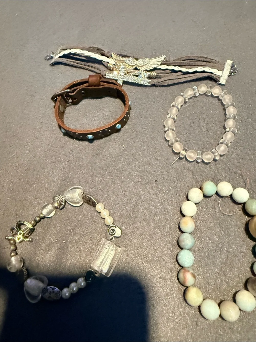 Assorted Women's Bracelet Set - Blue, Gold, Silver, Brown, Black